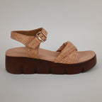 Paly Flatform Sandals - Beige