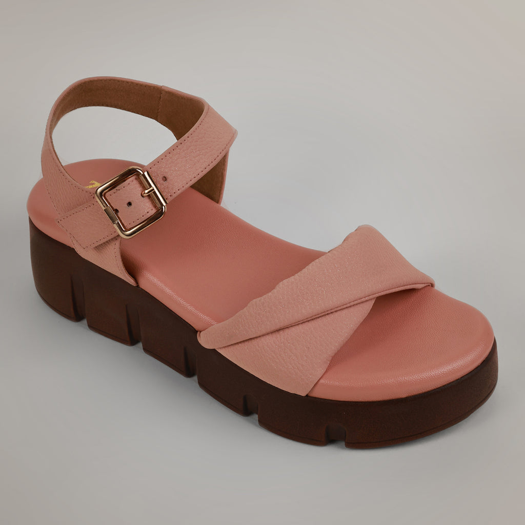 Paly Flatform Sandals - Pink