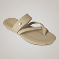 Kloe Comfort Flat Sandals - Beige