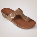 Liyah Cork Wedges - Beige