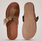 Liyah Cork Wedges - Beige