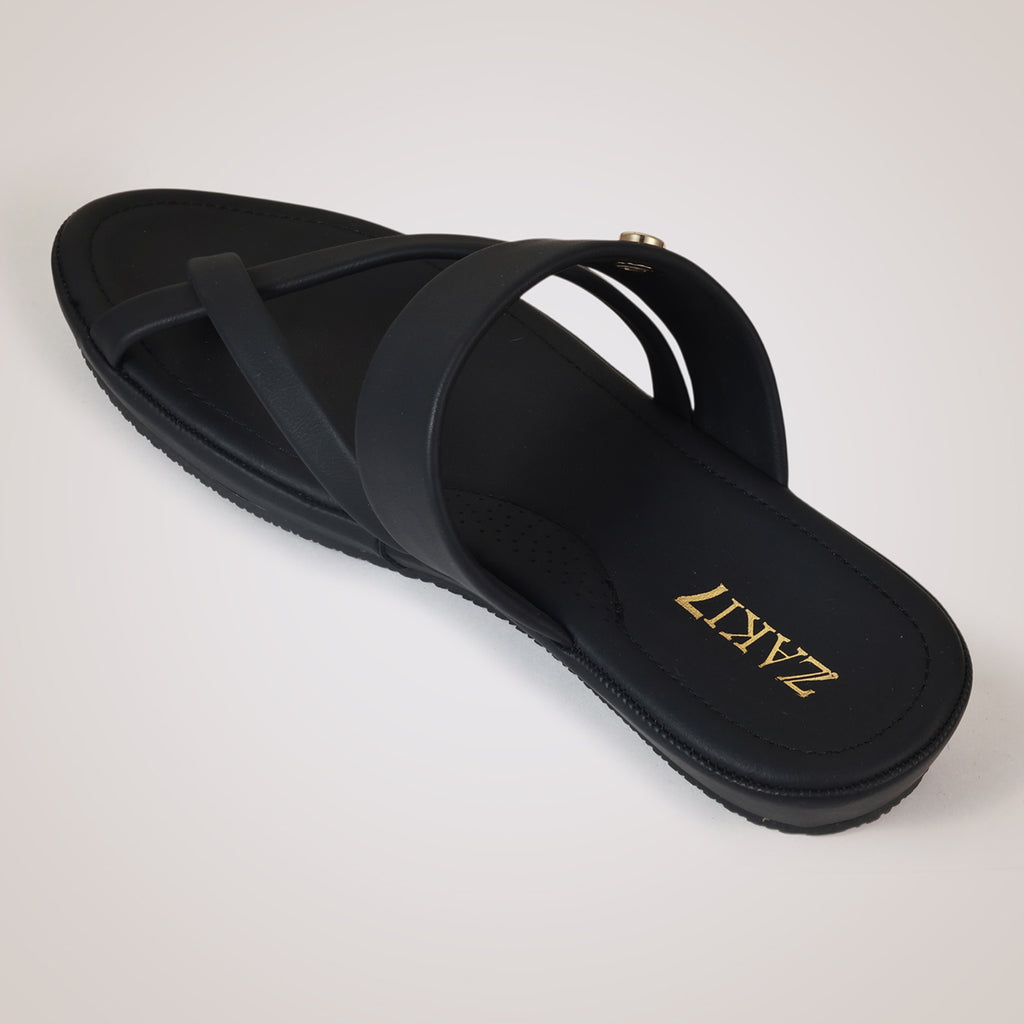 Kloe Comfort Flat Sandals - Black
