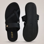 Kloe Comfort Flat Sandals - Black