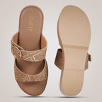 Gracey Wedge Sandals - Beige