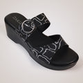 Gracey Wedge Sandals - Black