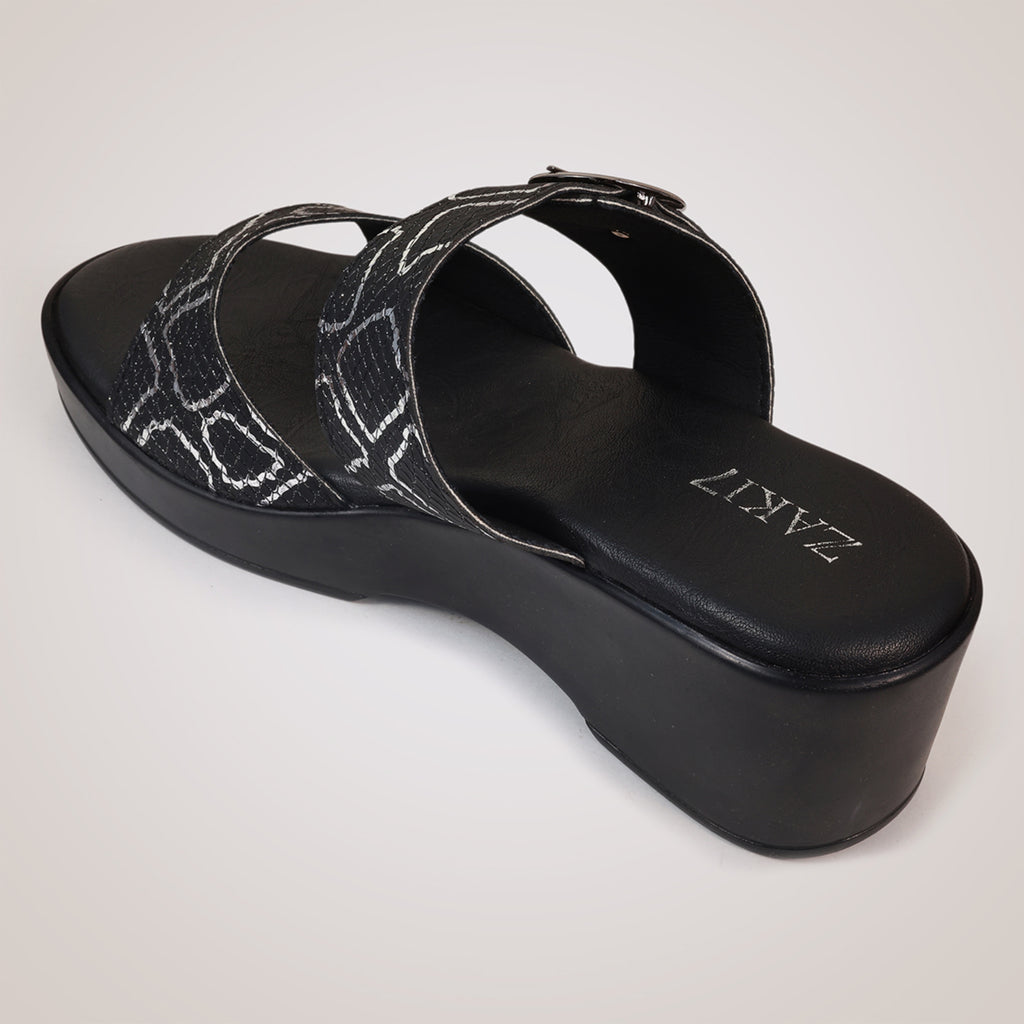 Gracey Wedge Sandals - Black