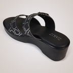 Gracey Wedge Sandals - Black