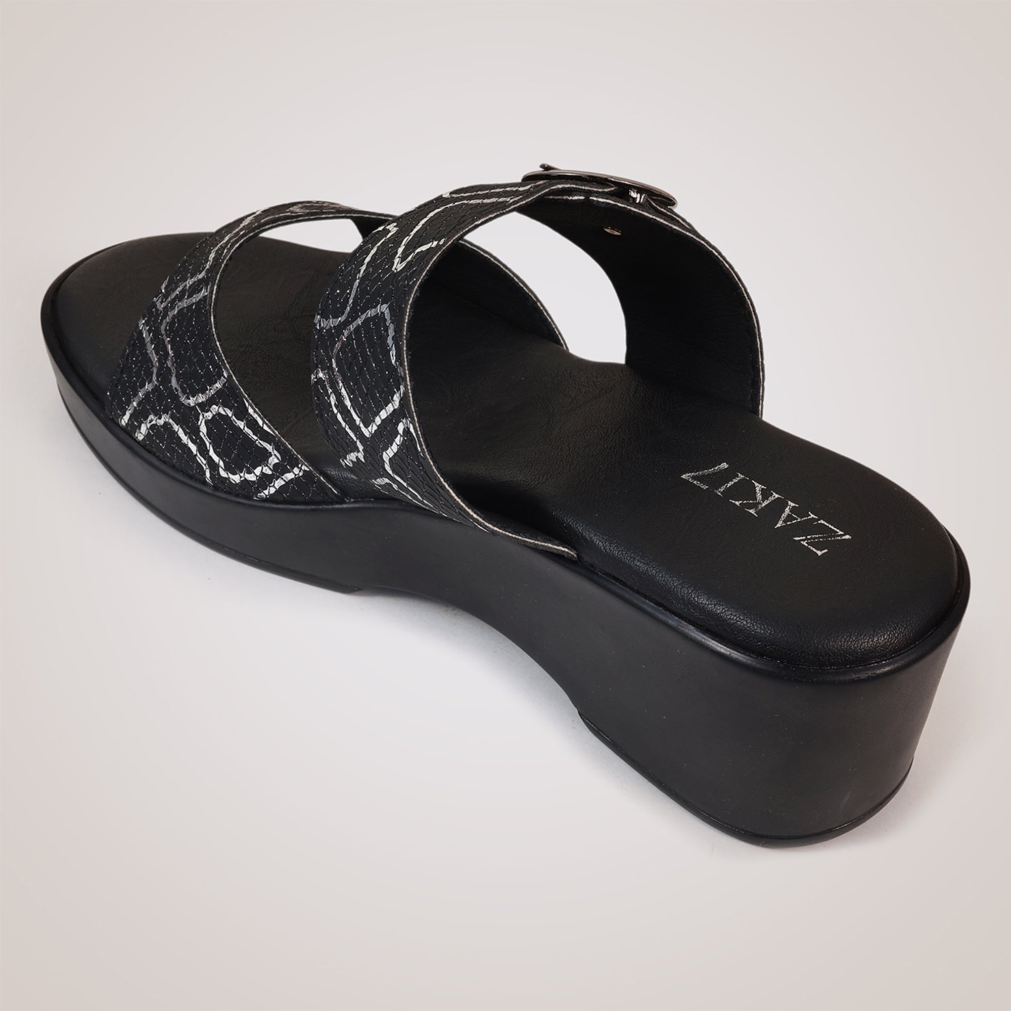 Gracey Wedge Sandals - Black