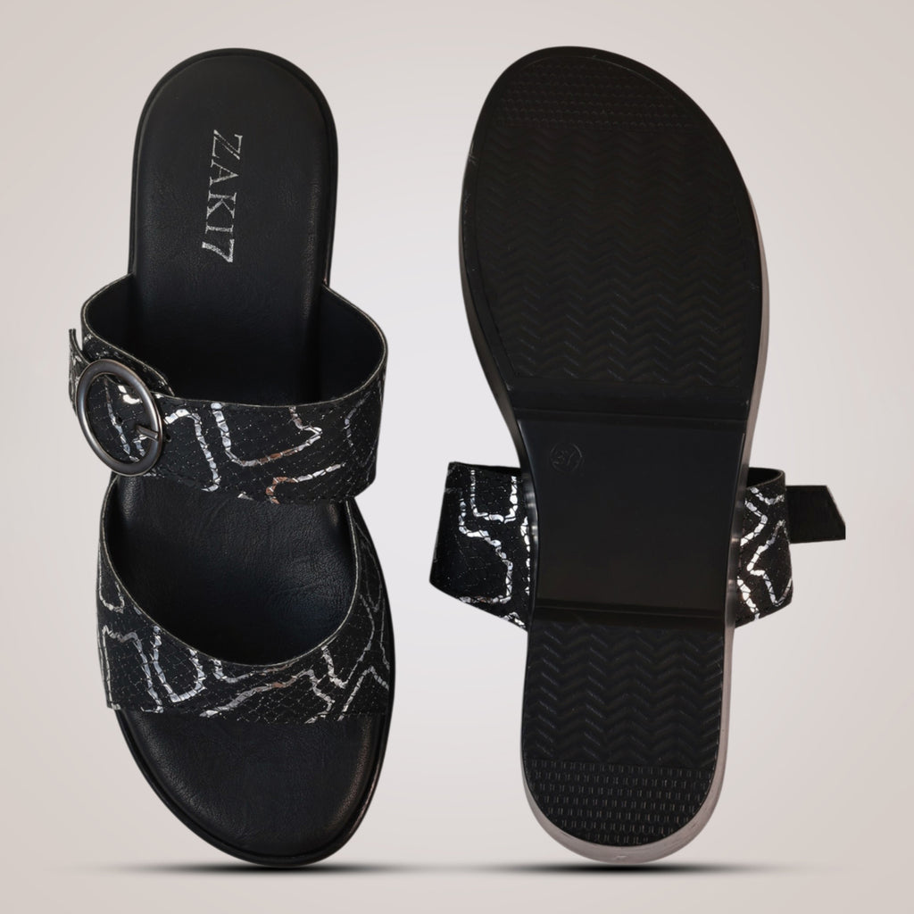 Gracey Wedge Sandals - Black