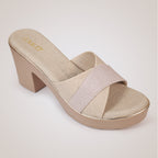 Alyce Platform Heels - Beige