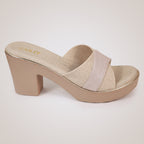 Alyce Platform Heels - Beige