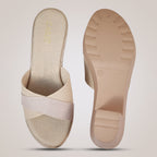 Alyce Platform Heels - Beige