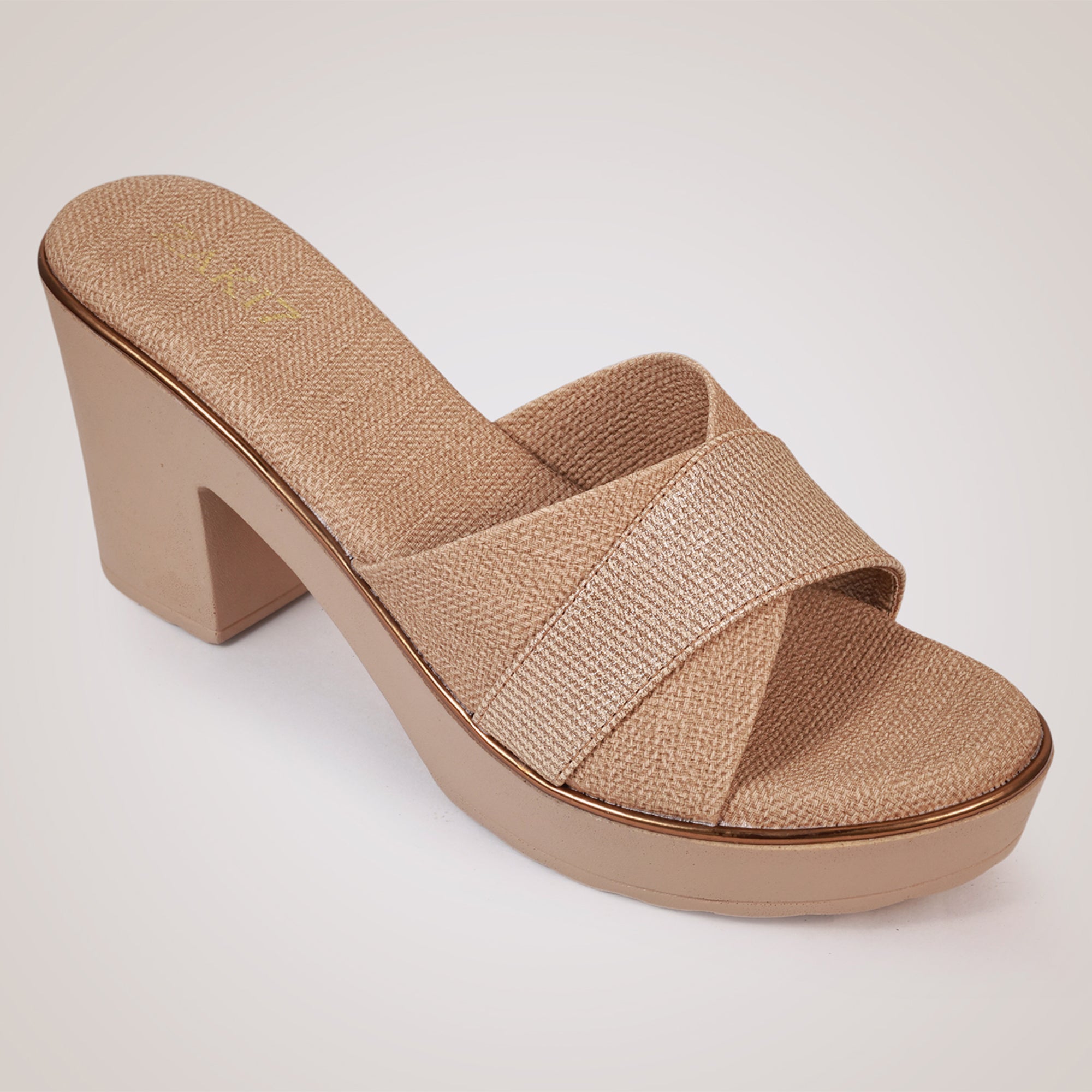 Alyce Platform Heels - Tan
