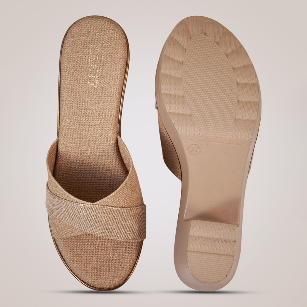 Alyce Platform Heels - Tan