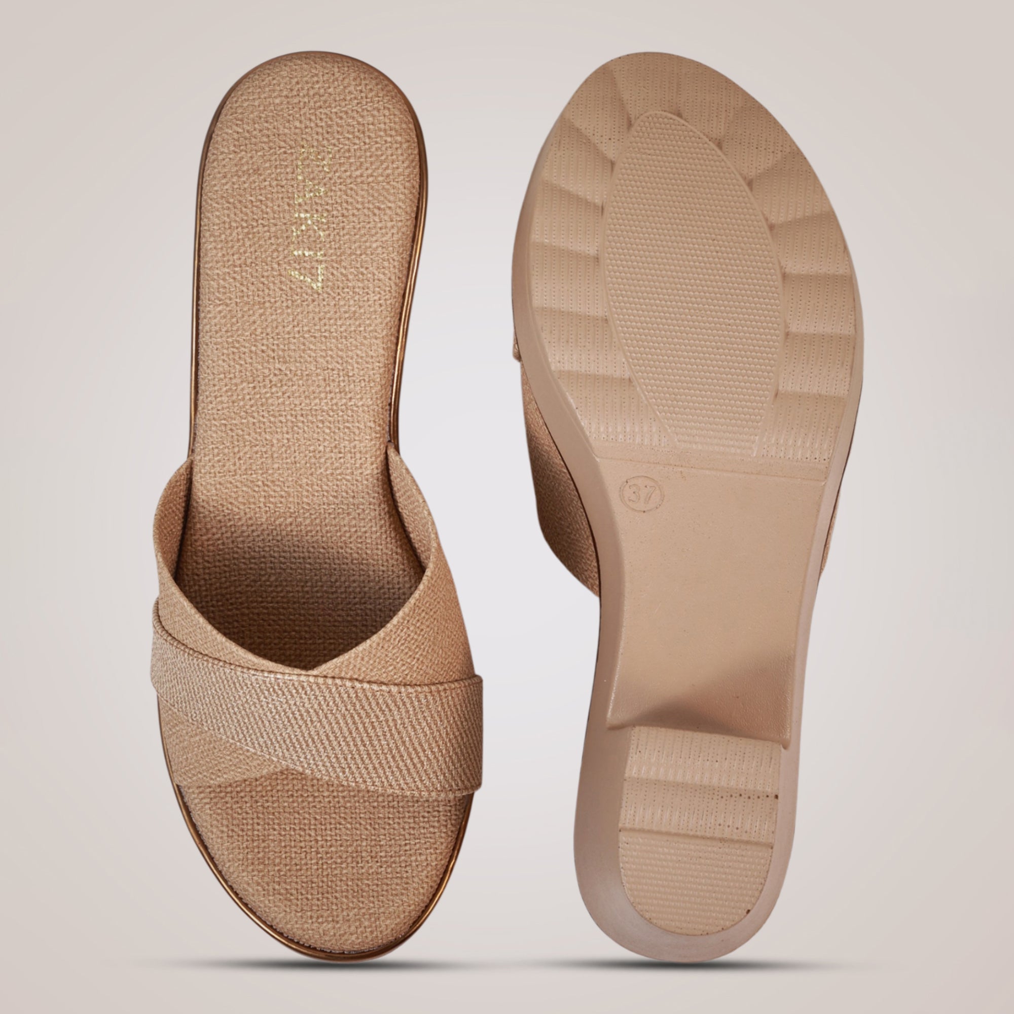 Alyce Platform Heels - Tan