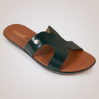 Freyah Slip-on Slides - Green