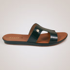 Freyah Slip-on Slides - Green