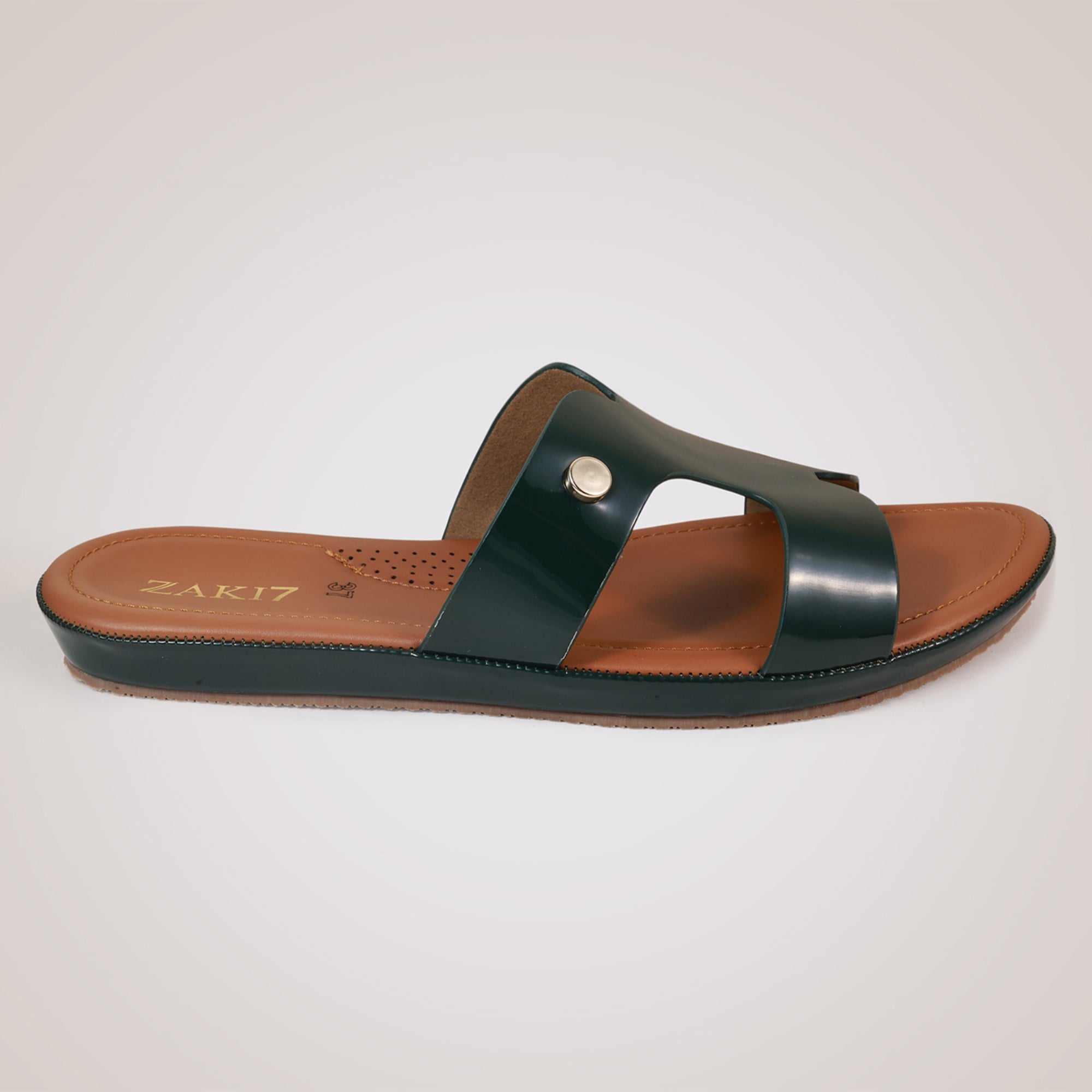 Freyah Slip-on Slides - Green