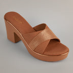 Alyce Platform Heels - Tan