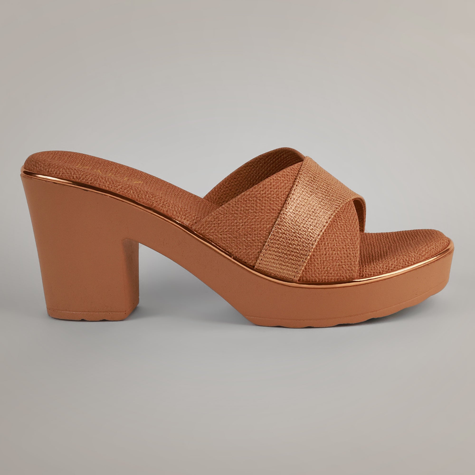 Alyce Platform Heels - Tan