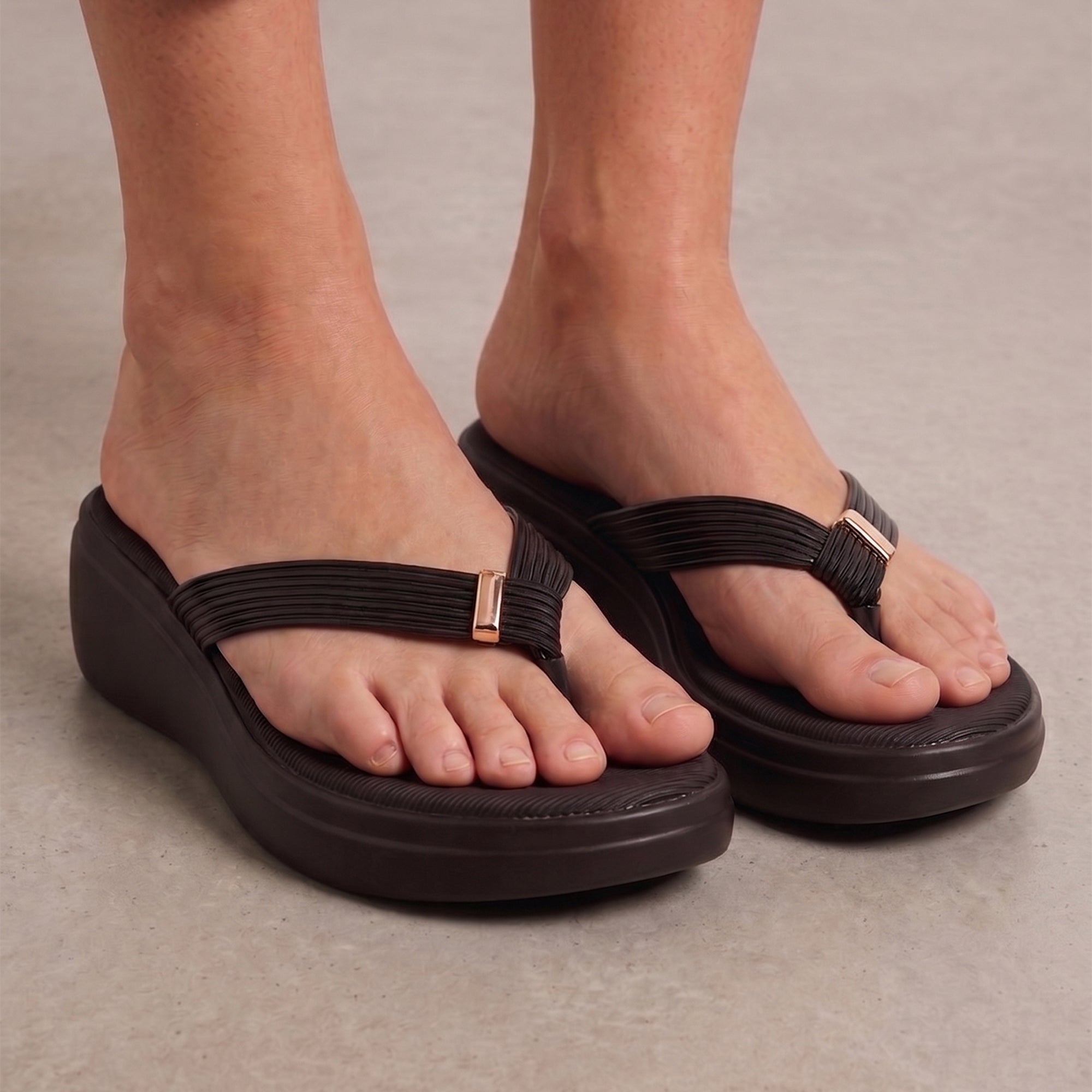 Cary Slip-on Wedges - Black