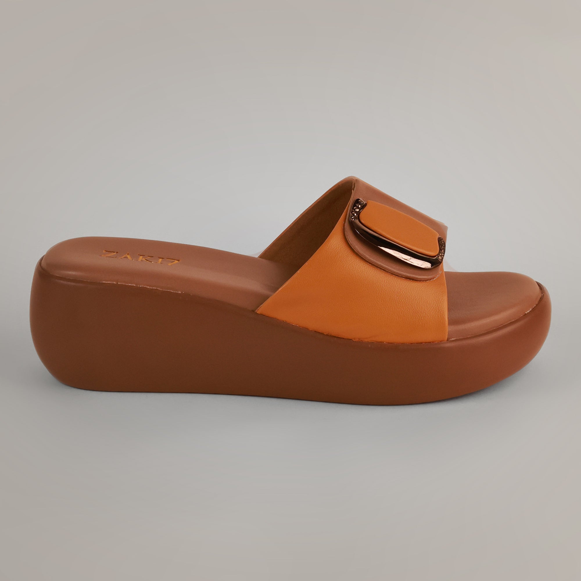 Darcy Platform Wedge Sandals - Mustard