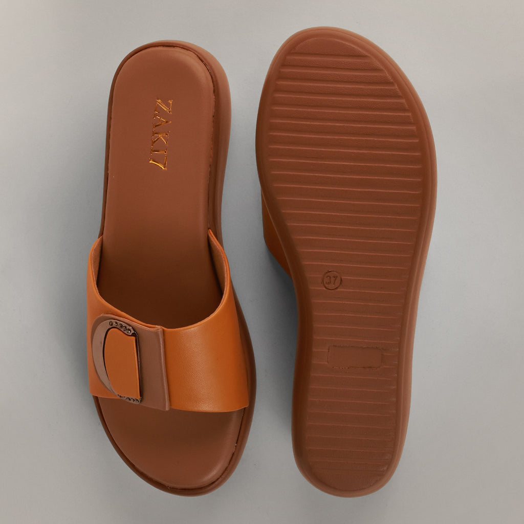 Darcy Platform Wedge Sandals - Mustard