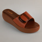 Darcy Platform Wedge Sandals - Tan