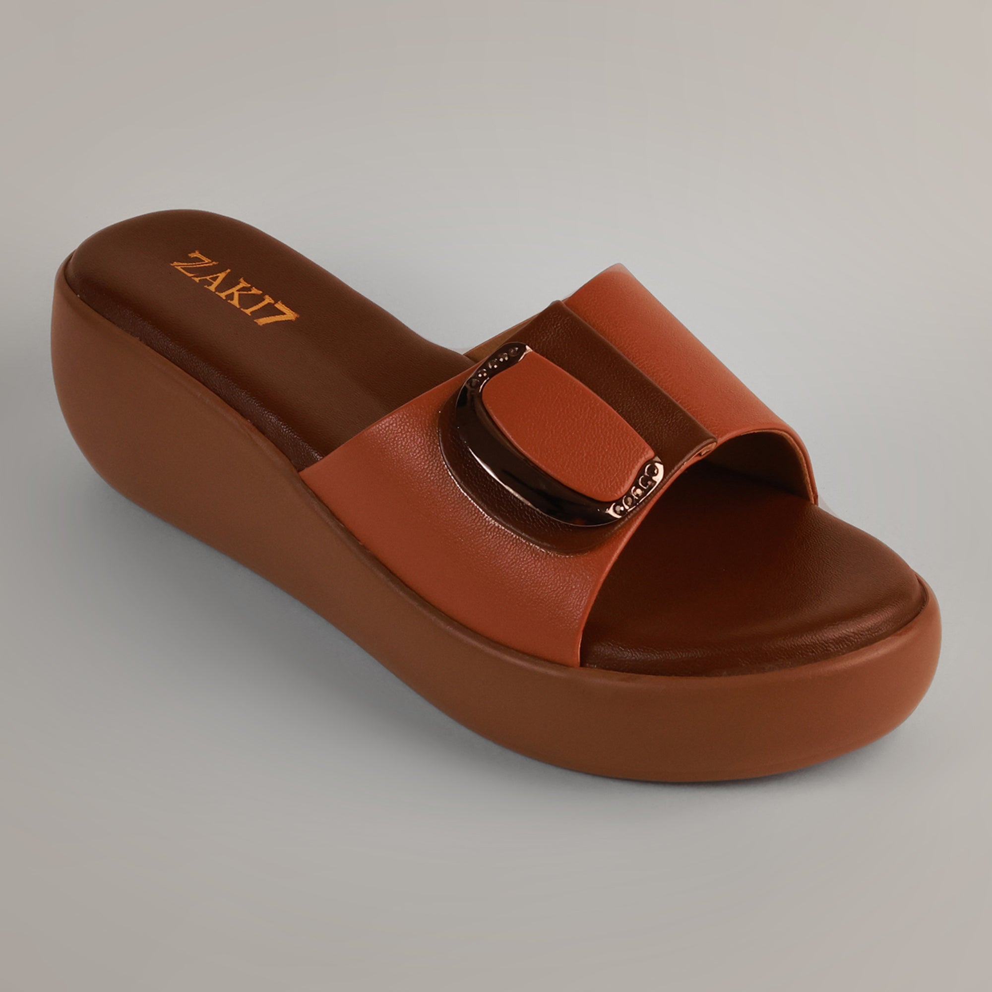 Darcy Platform Wedge Sandals - Tan