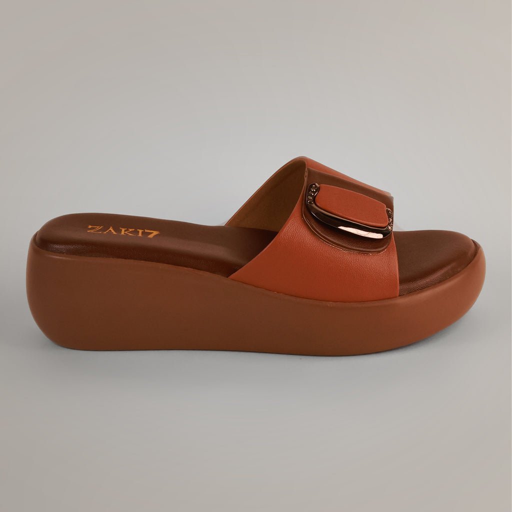 Darcy Platform Wedge Sandals - Tan