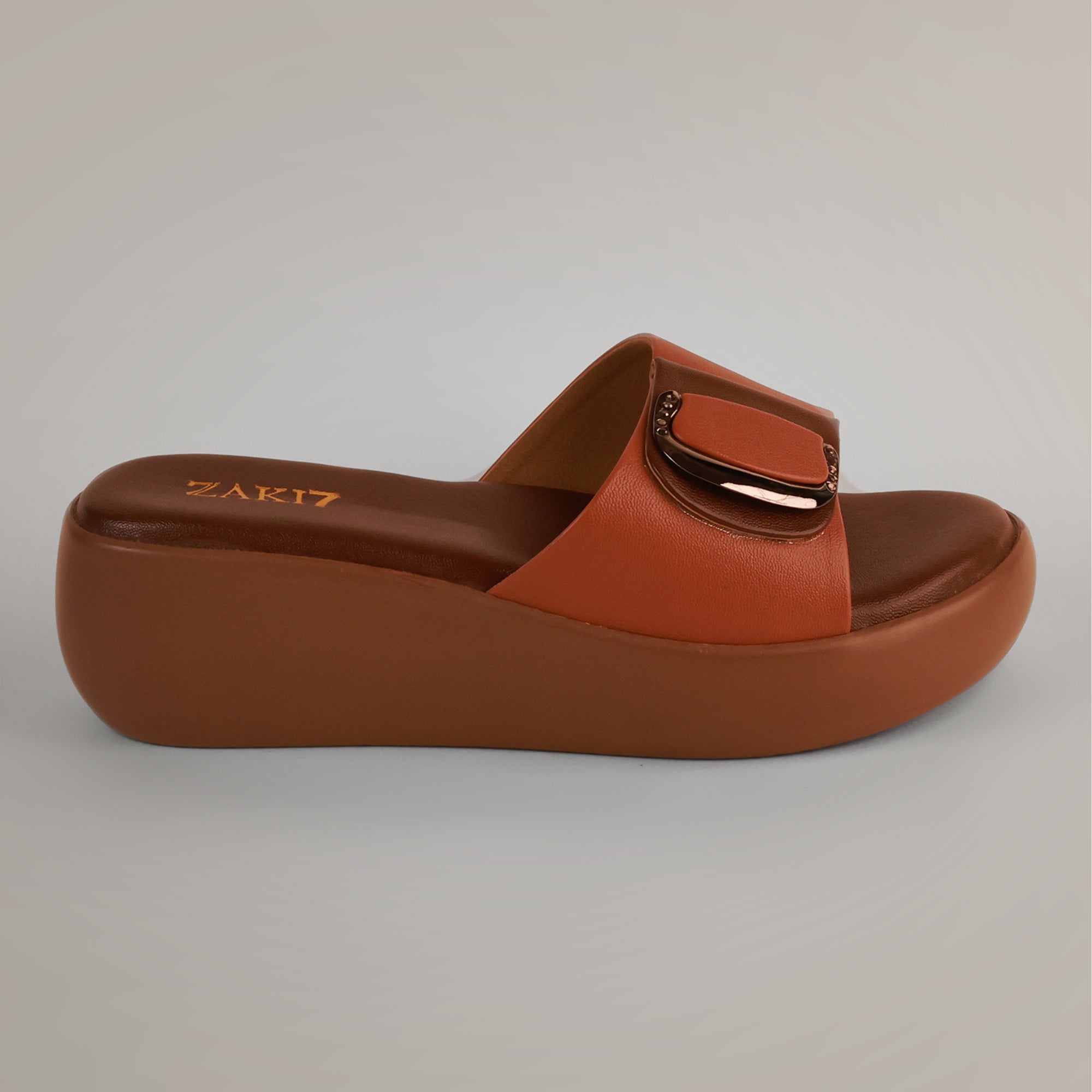 Darcy Platform Wedge Sandals - Tan