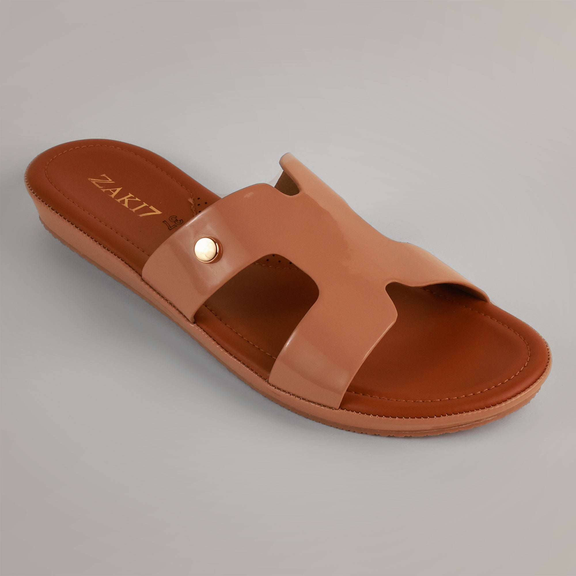 Freyah Slip-on Slides - Beige