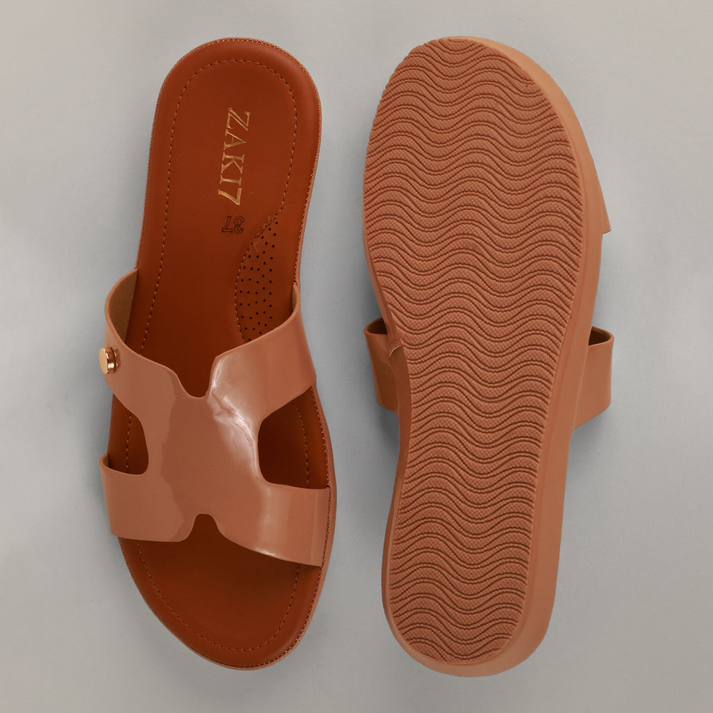 Freyah Slip-on Slides - Beige
