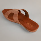 Freyah Slip-on Slides - Beige