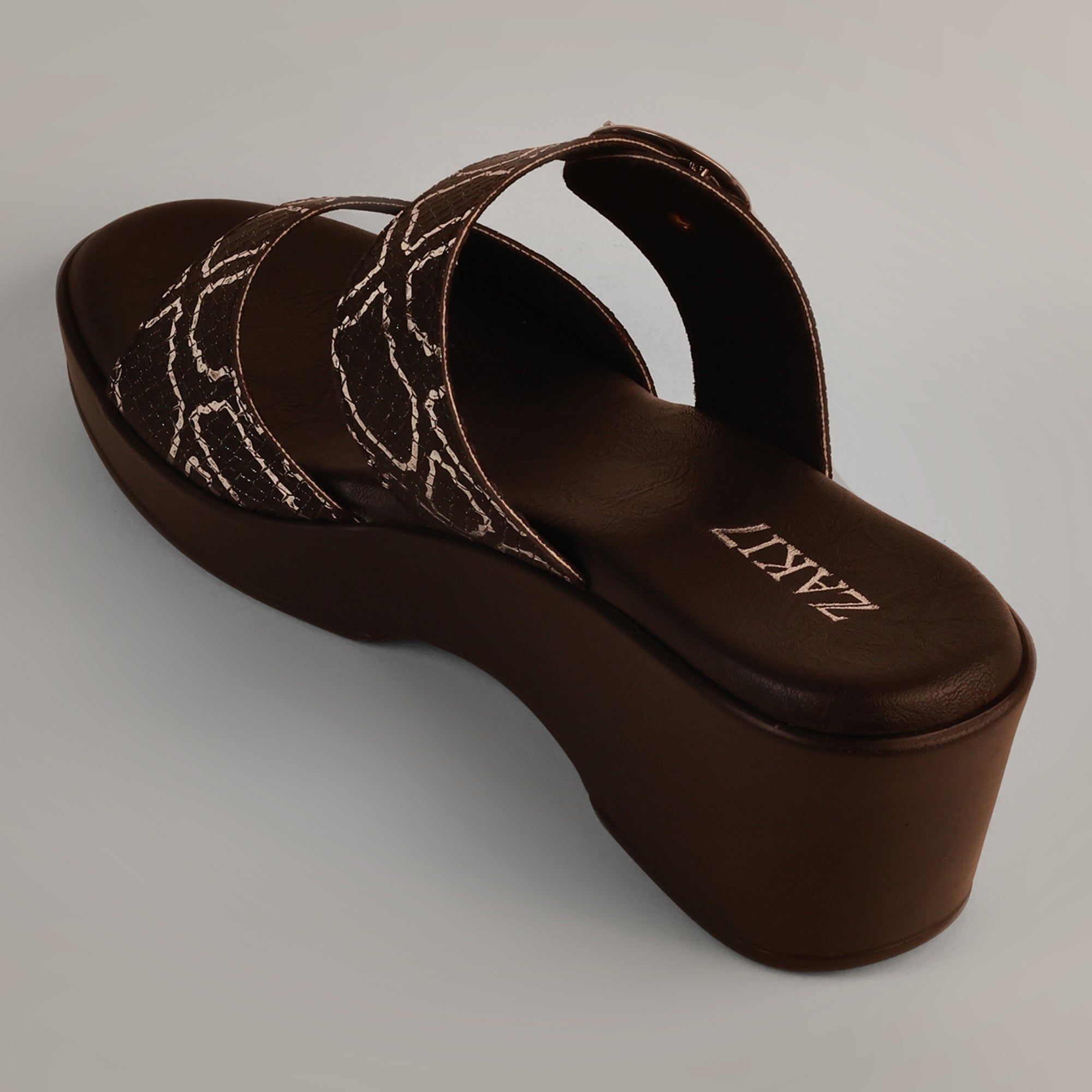 Gracey Wedge Sandals - Dark Chocolate