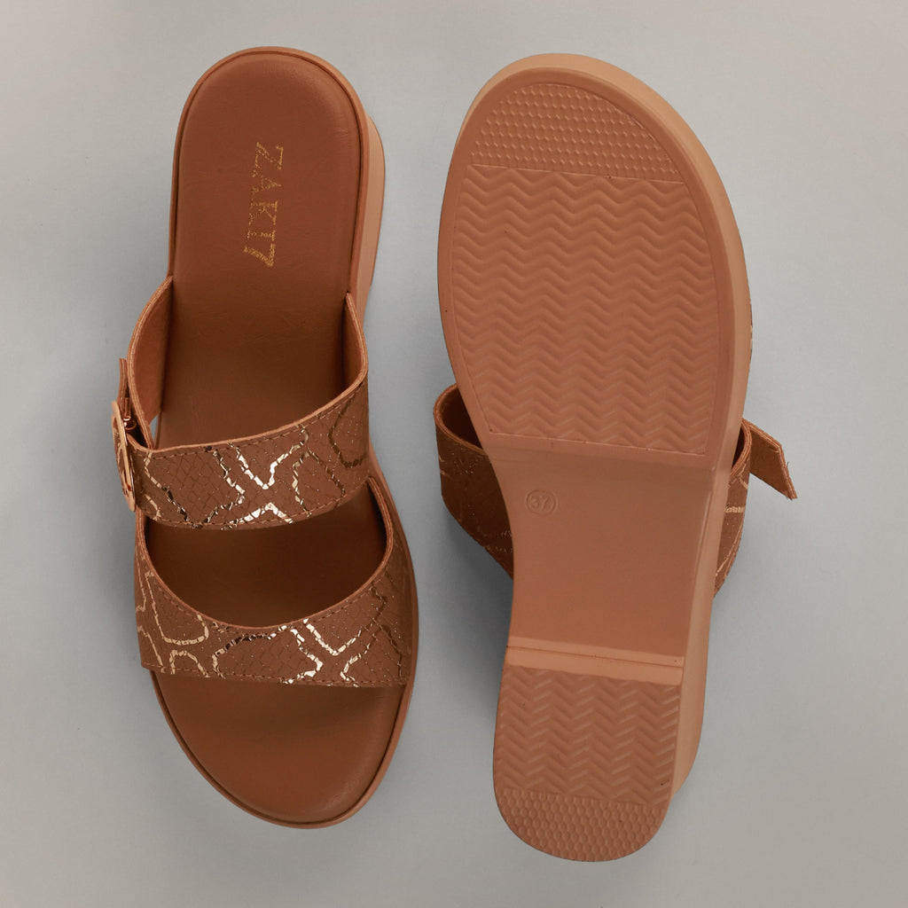 Gracey Wedge Sandals - Tan