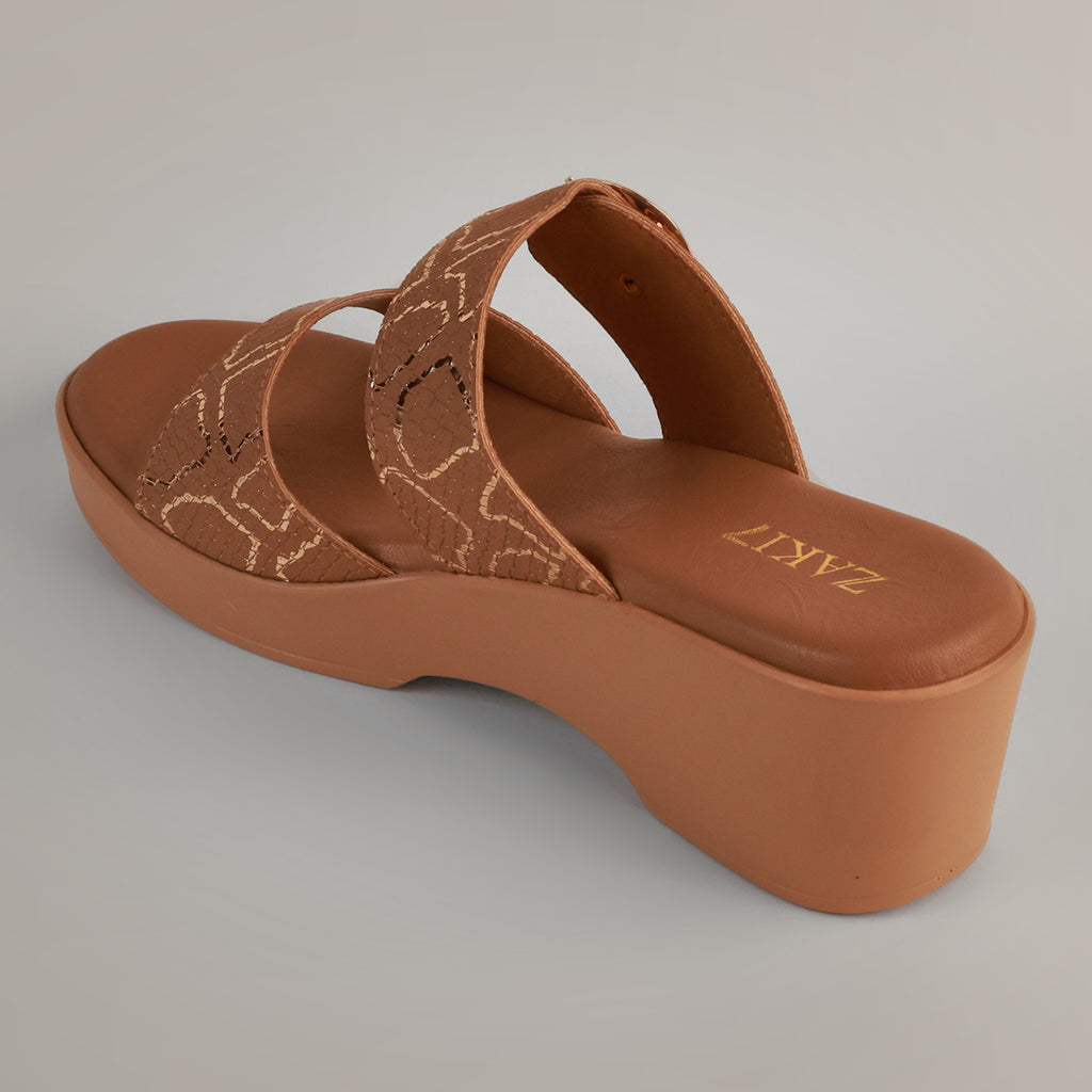 Gracey Wedge Sandals - Tan