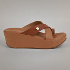 Haily One Toe Wedges - Tan