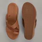 Haily One Toe Wedges - Tan