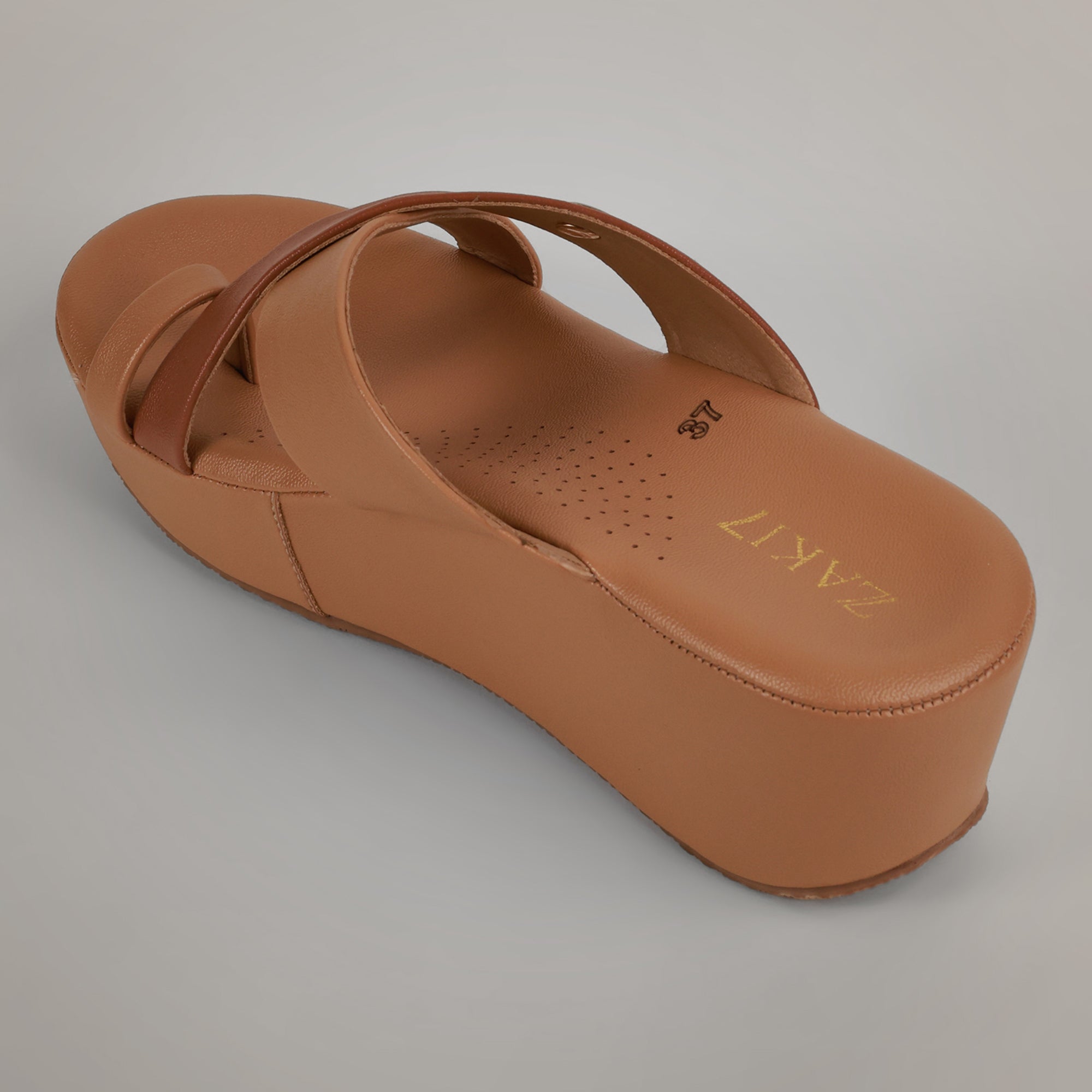 Haily One Toe Wedges - Tan