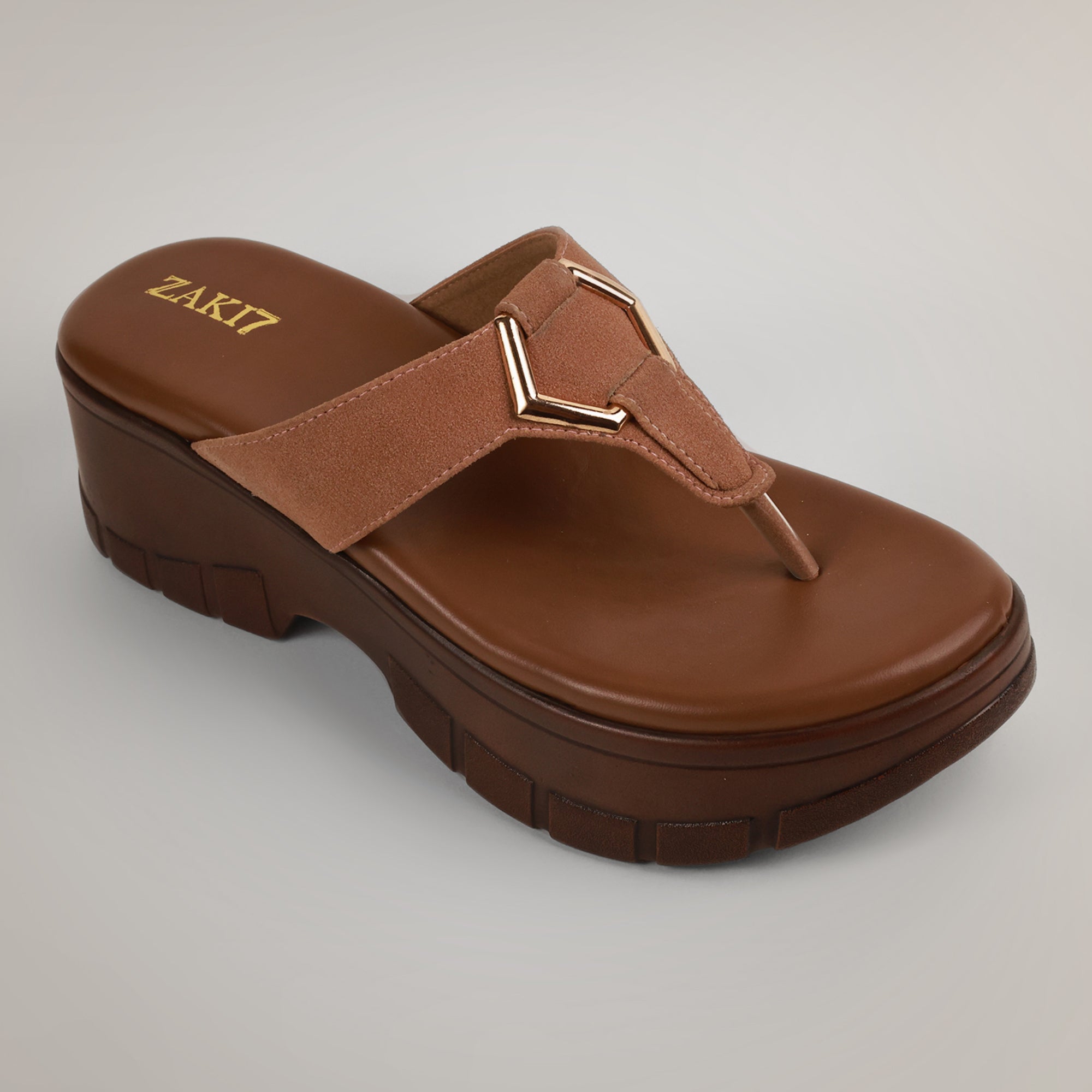 Jamy Platform Wedge Sandals - Tan