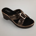 Kally Criss-Cross Wedge Sandals - Gold