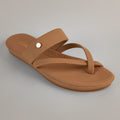 Kloe Comfort Flat Sandals - Beige
