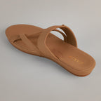 Kloe Comfort Flat Sandals - Beige