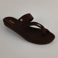 Kloe Comfort Flat Sandals - Dark Chocolate