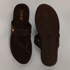 Kloe Comfort Flat Sandals - Dark Chocolate