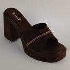 Lyana Platform Heels - Dark Chocolate