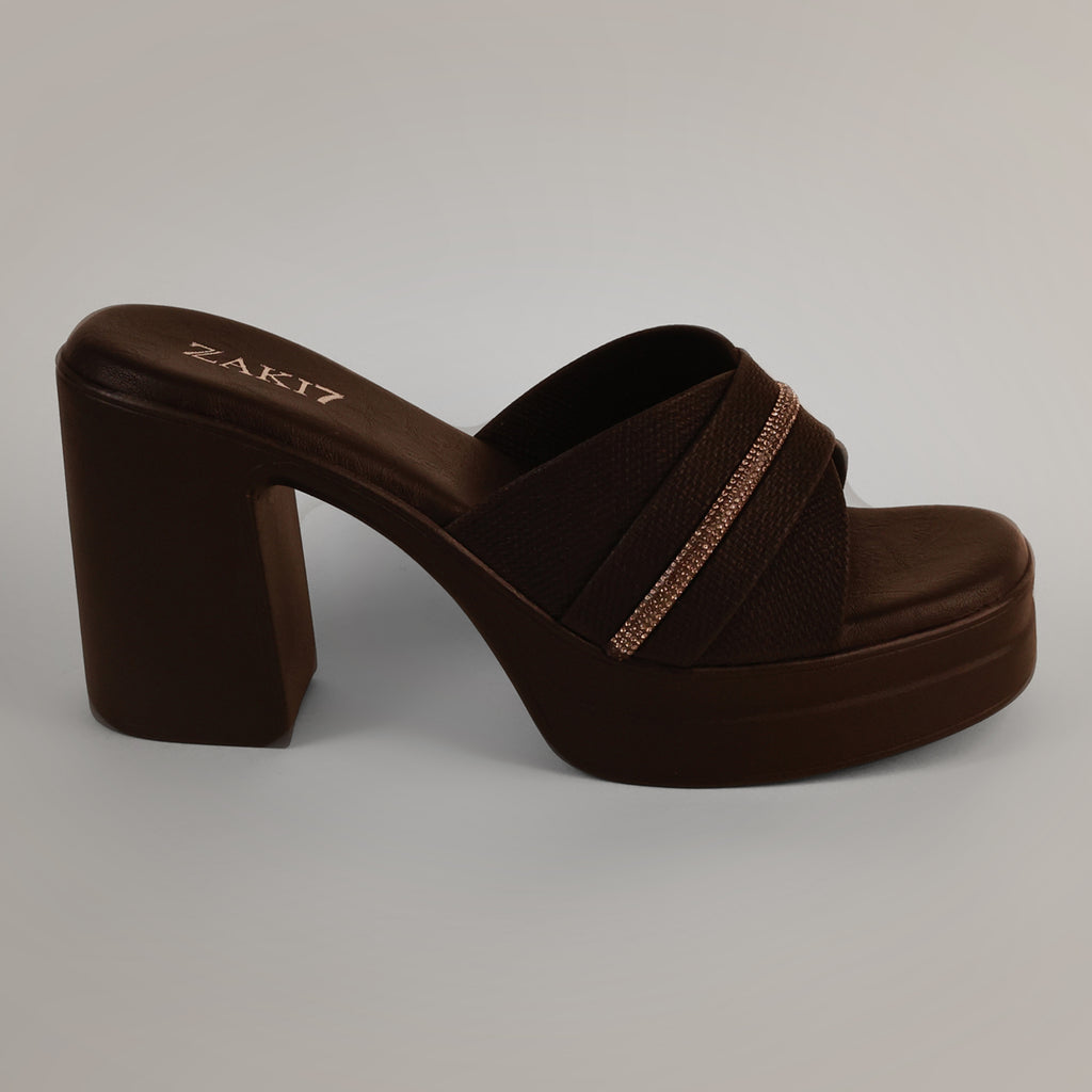 Lyana Platform Heels - Dark Chocolate