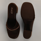 Lyana Platform Heels - Dark Chocolate