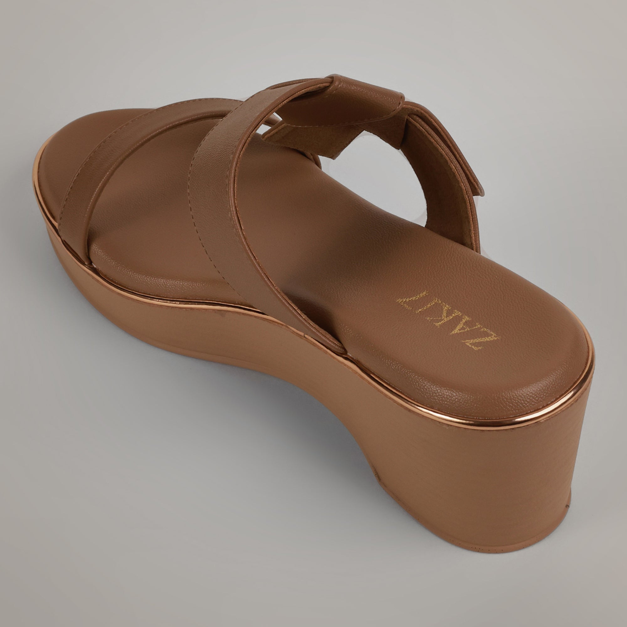 Mary Platform Wedge Sandal - Brown
